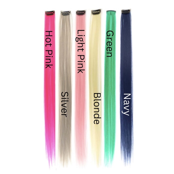 4 Pack Silver Gray Hair Extensions - Picture 4 of 9